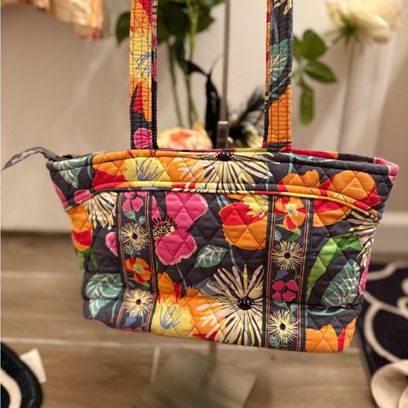 Vera Bradley Mandy Tote Bag in "Jazzy Blooms" Pattern - Picture 2 of 16